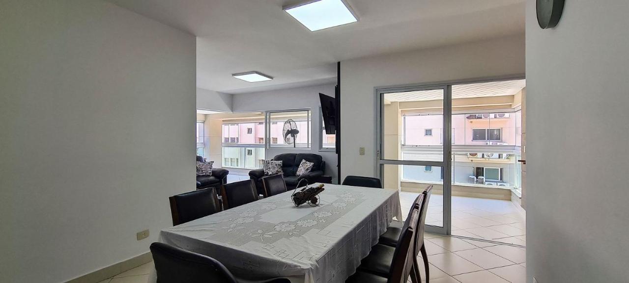 Apartamento Mirante Astúrias - varanda gourmet de frente para a praia da Astúrias no Guarujá Exterior foto